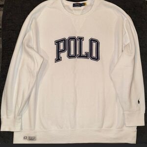 Ralph Lauren White Crewneck Sweater for Men